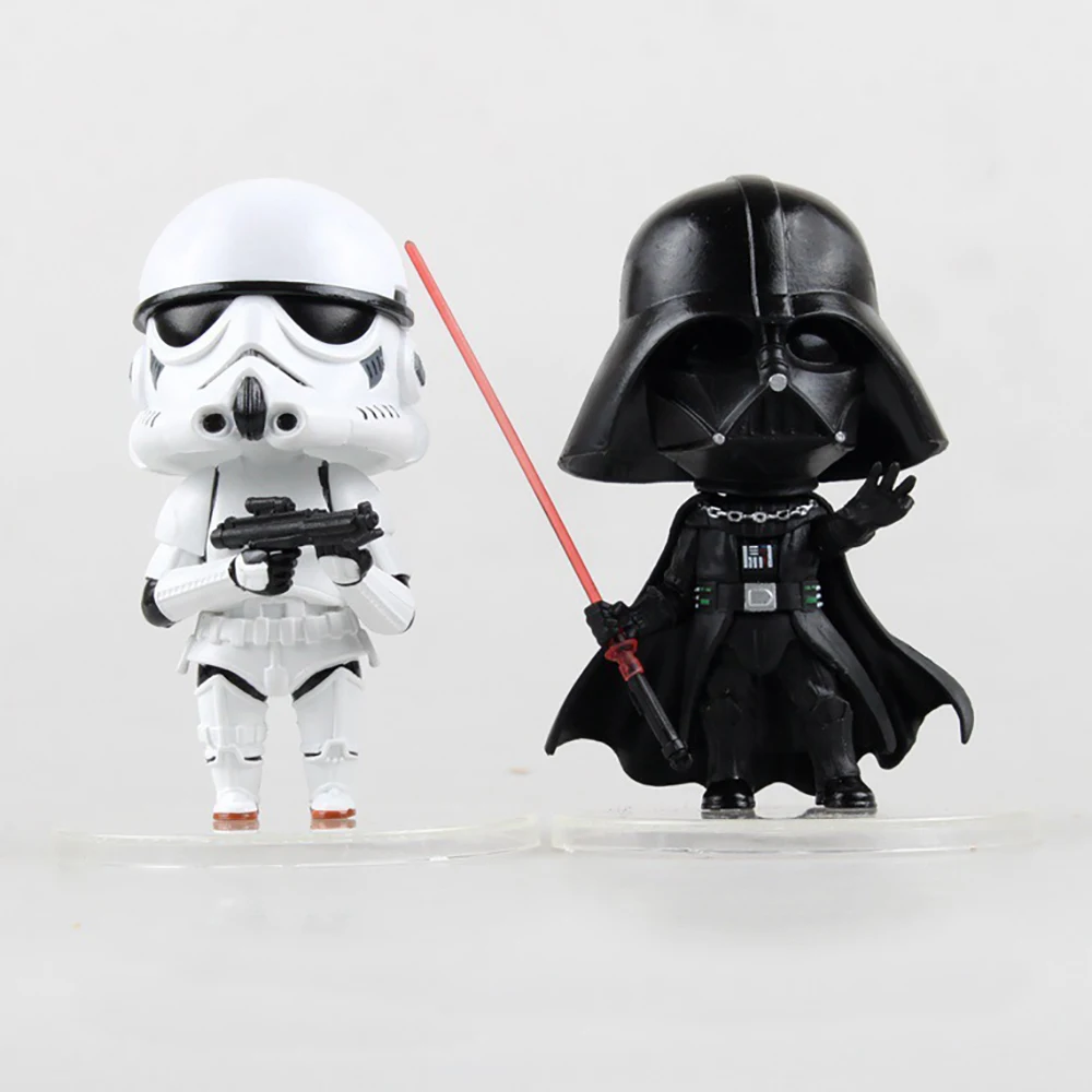 

Car Ornament PVC Decoration Doll For Star Wars Darth Vader Stormtrooper Action Figure Collection Model Cute Automotive Decor Toy