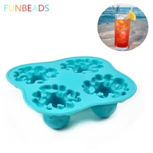 100 шт./лот милый осьминог Форма подноса кубика льда силикона ледоформа формы для крема Формочки Для Мороженного «фруктовый лед» 4 Форма для льда CM131