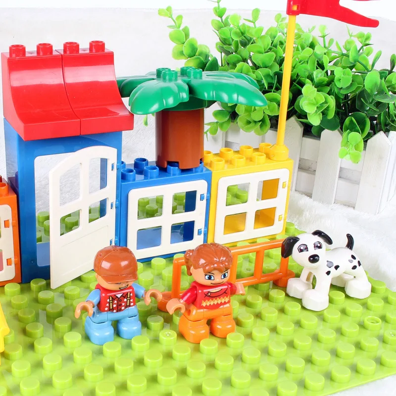 DIY Seesaw Building Blocks Bricks Accessories Home Furniture Sofa Bed Bath Compatible with Legoingly Duploe Toys for Children (25)