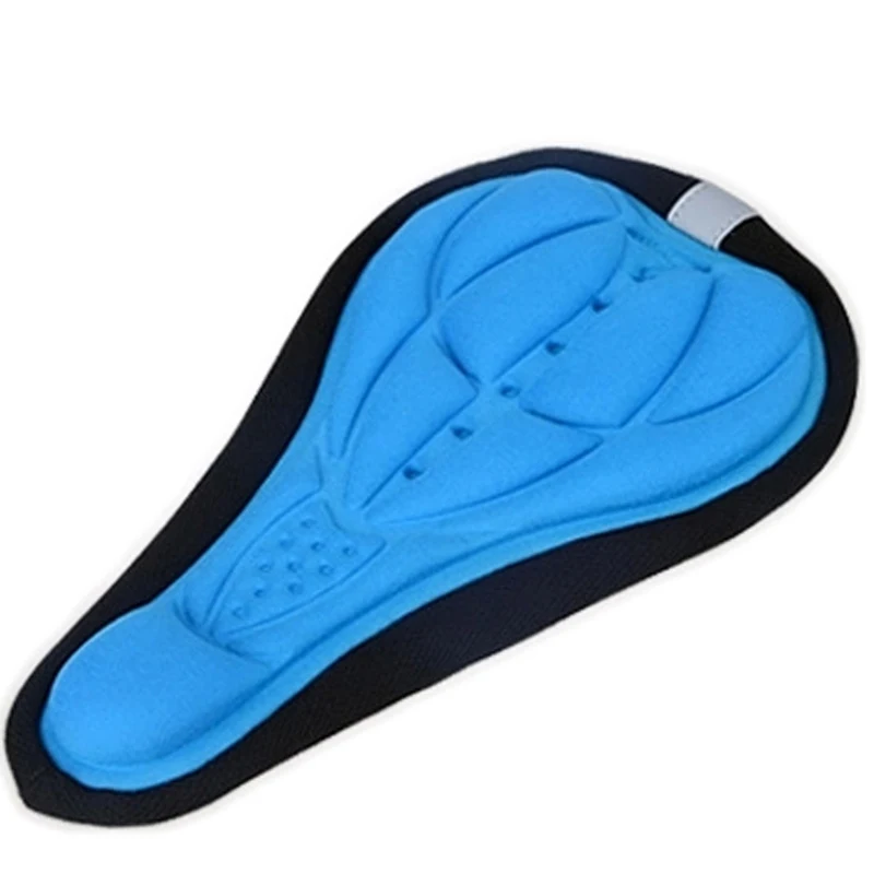 Soft Bike Bicycle Saddle Cover Cycling Seat Pad Cushion Cover for Bicycle NEW - Цвет: blue