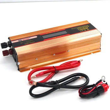

DC 24V To AC 220V LCD Display Solar 1500W Car Powet Inverter Converter Adapter Electronic USB Port Continuous Power 900W