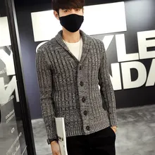 Высококачественный брендовый мужской свитер, новинка зимы, мужской модный цветной пуловер с круглым воротником, тонкий вязаный пуловер в полоску для мужчин