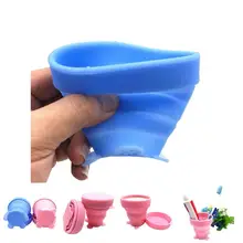 Складная силиконовая чашка телескопическая Складная портативная для путешествий на открытом воздухе кемпинга HTQ99