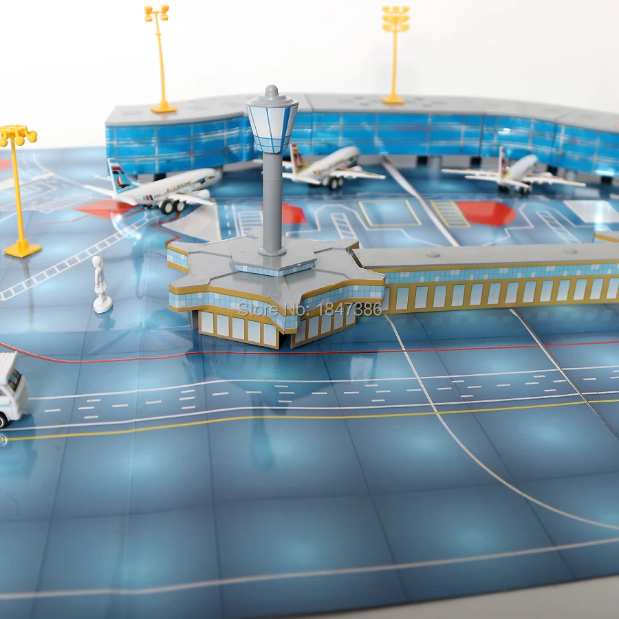 Najtaniej 200 sztuk model samolotu zestaw zabawek zestawy modeli lotnisko zabawki do montażu samolot statyczna scena symulacja lotnisko własność dla dzieci