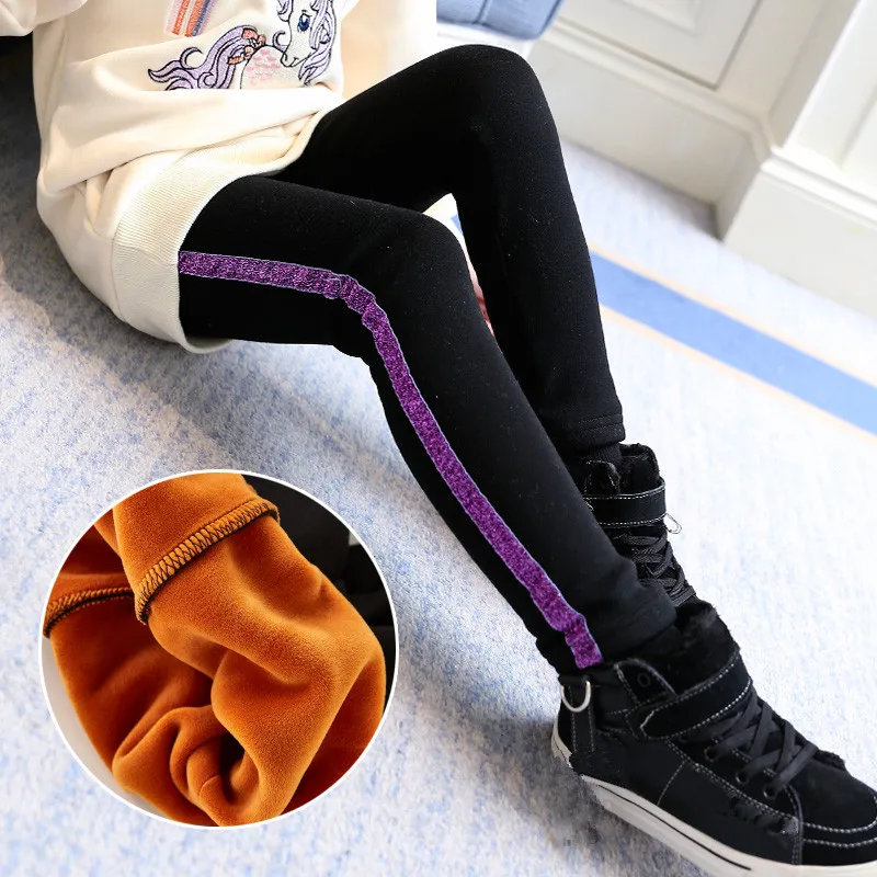 2019 Winter Girls Thick Warm Leggings 