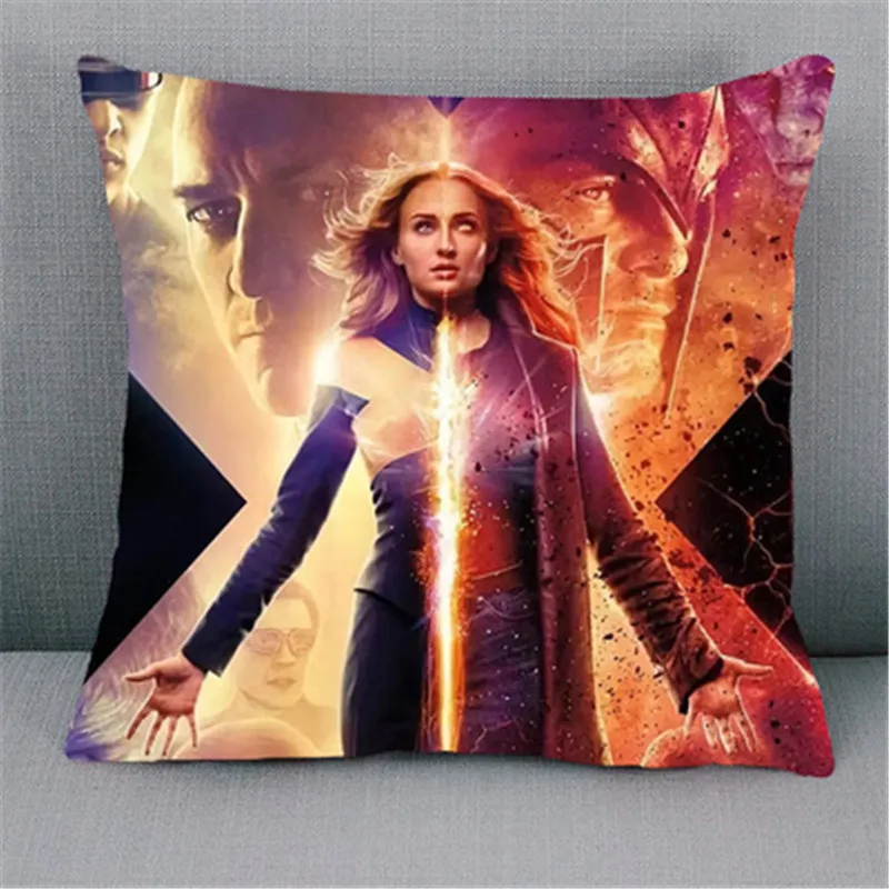 

X-Men: Dark Phoenix Superhero Jean Grey-Summers Silks And Satins Pillow Car Cartoon Back Cushion Living Room Decoration X1934