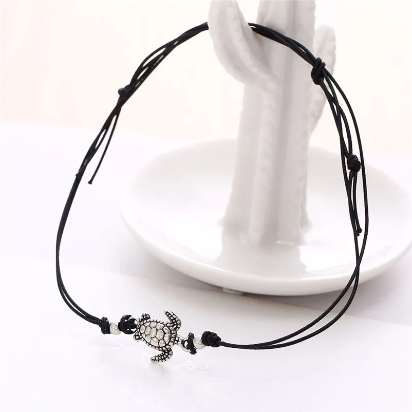 2018 NEW Beads anklets for women Turtle Beach Foot Chain Anklets Vintage Bracelet Foot Jewelry Sandals Pulseras Tobilleras J20#N (2)