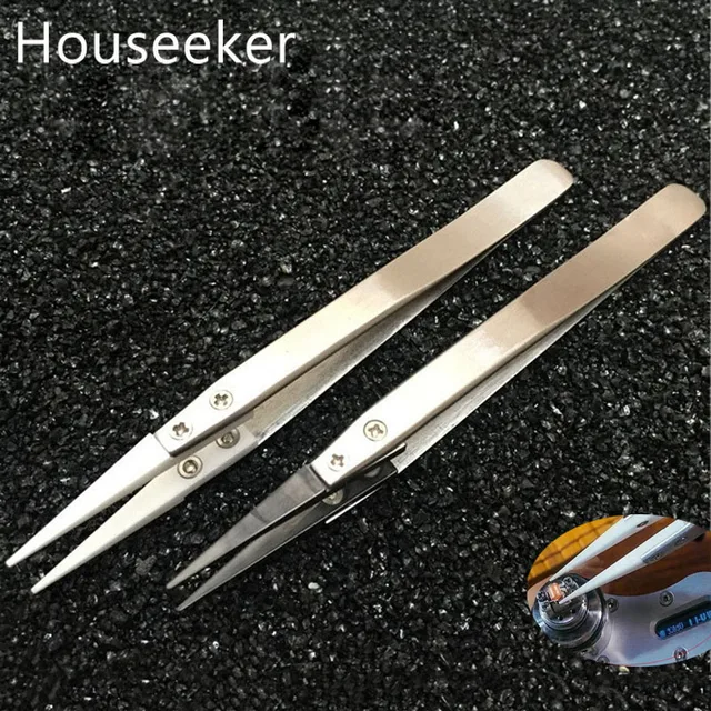 anti static tweezer professional stainless steel ceramic tweezers
