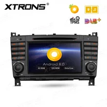 Android 8.0 octa core 4G RAM 7″ Car DVD Multimedia GPS Radio for Mercedes-Benz C-Class W203 2004-2007 & CLK-Class W209 2005-2006