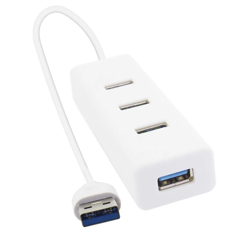 CHUYI Usb 3.0 Hub 4 Port High Speed Usb3.0 Splitter Adapter Dc 5v / 2a Power Source Port For Pc Mobile Phone Accessories