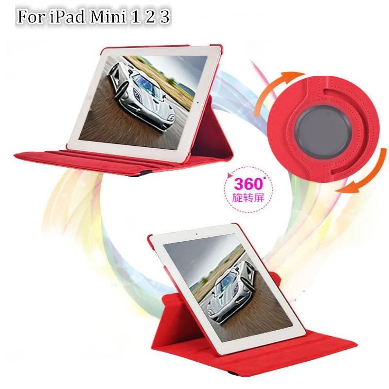 

Tablet Case For iPad mini 1 mini 2 mini 3 Case 360 degree rotate Protective 7.9'' Tablet for iPad mini 1 2 3 Smart Cover