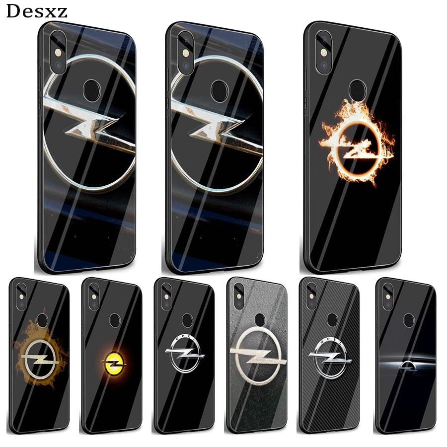 

Desxz Glass Mobile Phone Case For Xiaomi Note 5 6 7 Pro F1 A1 A2 4X 5X 6X 9 Cover Car Opel Astra Bag Shell