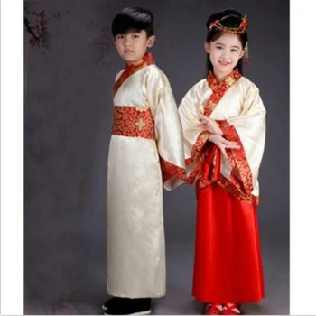 

Ancient Kids Girl Boy Hanfu tang Chinese Costume Dynasty Photographic Dress