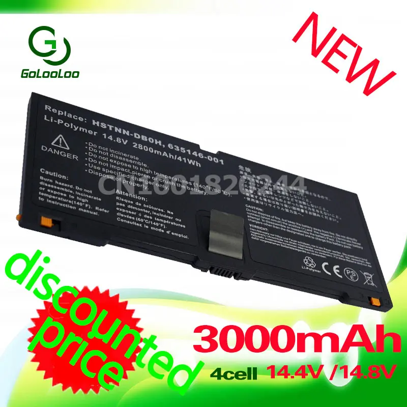 Golooloo 14 8 V 3000MaH Аккумулятор для ноутбука hp ProBook 5330 м FN04 635146-001 аккумулятор большой