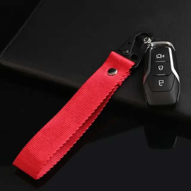 Universal Car Keychain Lanyard Hanging Strap Key Rope with Clip Buckle