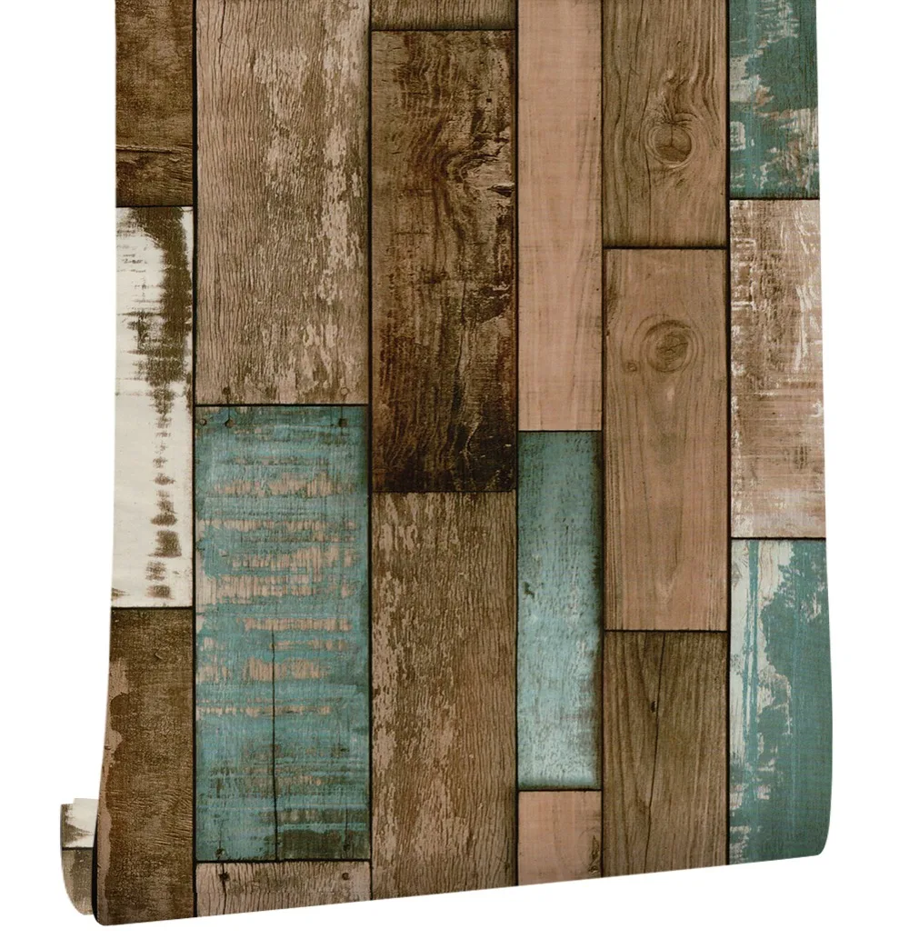 HaokHome Vintage Wood Plank Wallpaper for walls 3d Self Adhesive Brown Contact paper Mural Home Living Room Bedroom Decoration HaokHome Vintage Wood Plank Wallpaper for walls 3d Self Adhesive Brown Contact paper Mural Home Living Room Bedroom Decoration