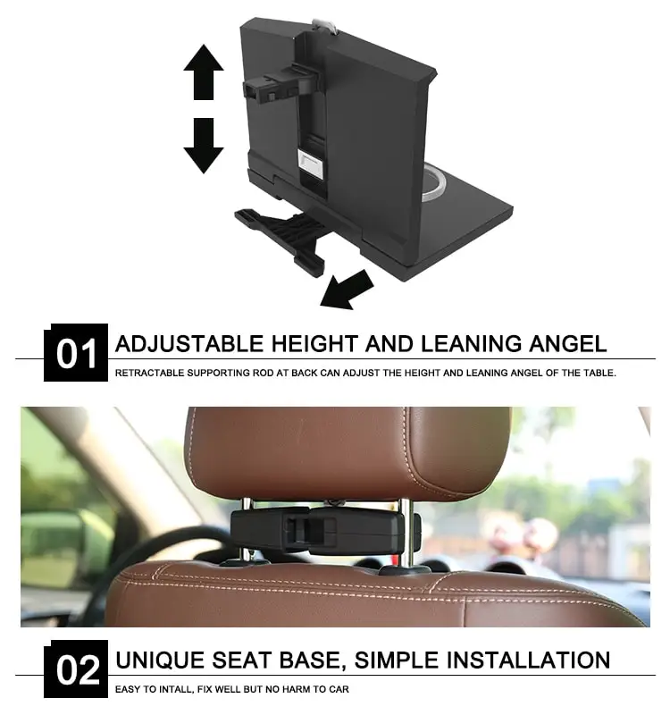 Ноутбук Универсальный многофункциональный портативный складной автомобиль на заднем сиденье лоток стол с подстаканником