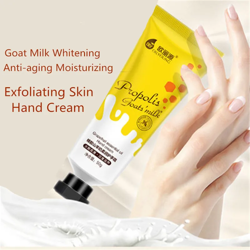 hand and foot cream with goat milk