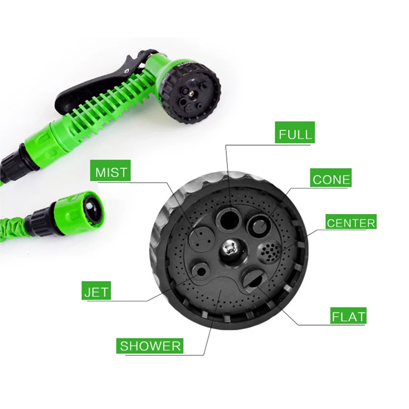 Тепловой волшебный садовый водяной шланг гибкий шланг выдвижной садовый шланг катушка грузовик водяной разъем синий зеленый 25-75 футов