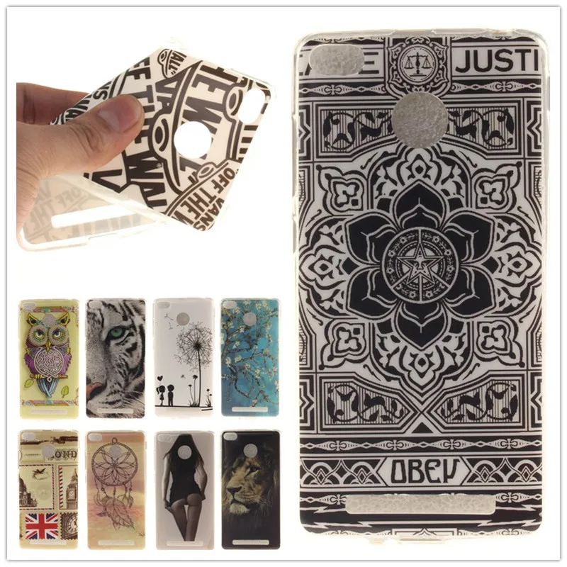 Beauty and the Beast Case Soft Silicone TPU Case for Xiaomi Redmi 3S / Hongmi 3 S / Redmi3S Phone Protective Back Covers