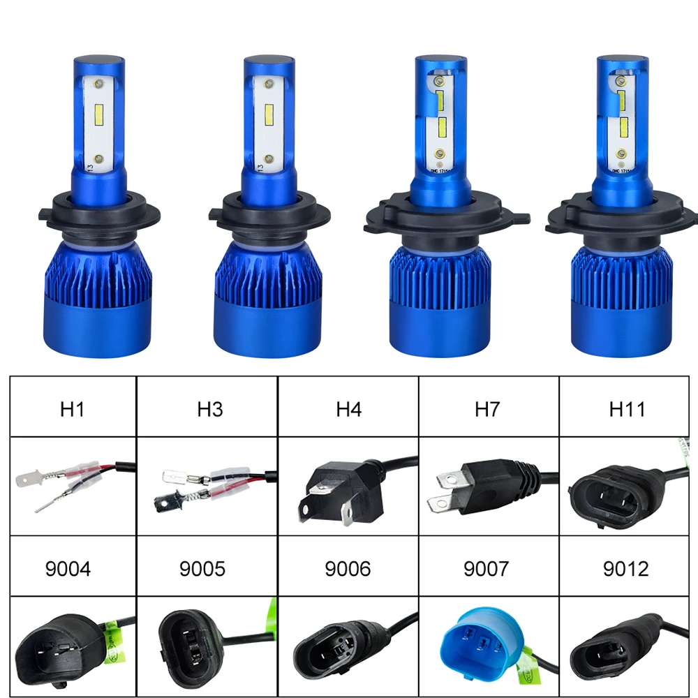 AcooSun H4 H7 Led автомобилей головной светильник H1 H8 H9 H11 HB4 HB3 9006 9005 чипов CSP 10000LM 72W фары