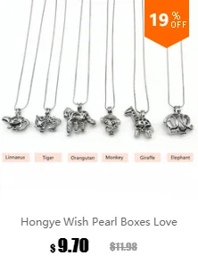 Hongye Wish Box Wish Pearl Love Сердечко-клетка держатель Чокеры ожерелье для женщин подвески жемчужное ожерелье устричный Рождественский подарок