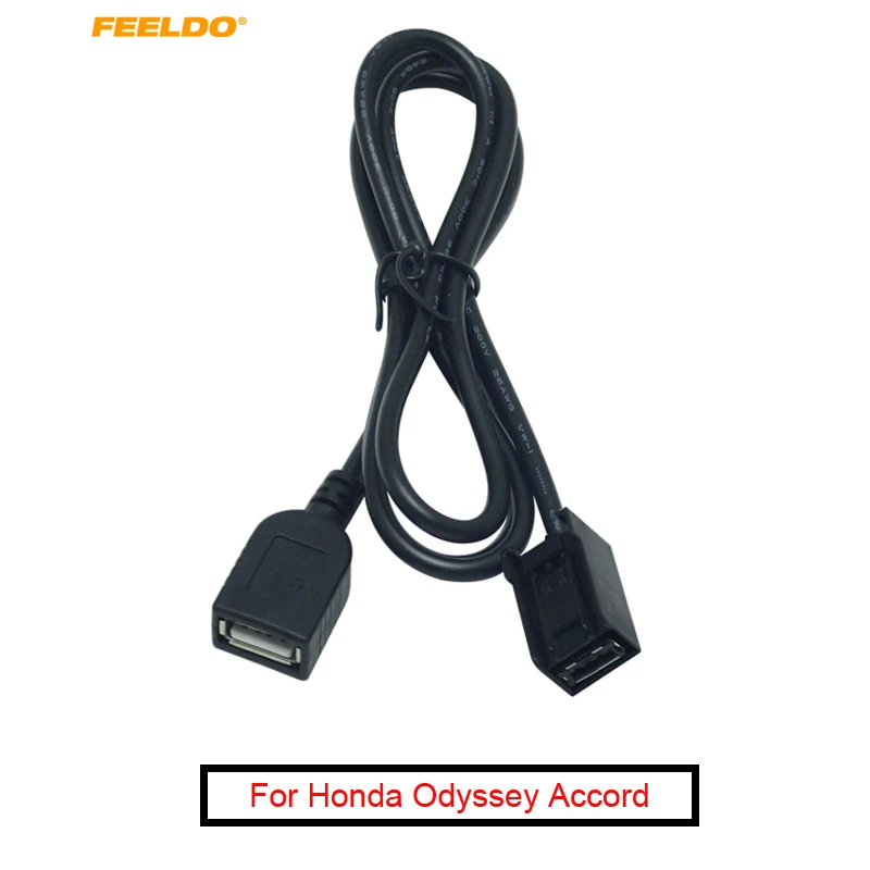 10Pcs Car AUX USB Cable Adapter Plug Female Port Extension Wire For
