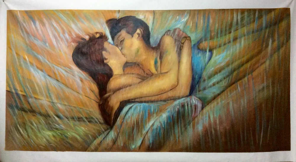 100 手塗装キャンバス寝室用に塗装壁の装飾ベッドキス肖像アート油絵家の装飾の芸術クリスマス Oil Painting The Paintingscanvas Painting Aliexpress 100 手塗装キャンバス寝室用に塗装壁の装飾ベッドキス肖像アート油絵家の装飾の芸術クリスマス Oil Painting The Paintingscanvas Painting Aliexpress