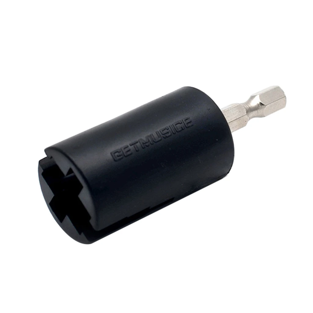 Durable Plastic Metal Guitar Replacement Electric Drill String Winder Plug Peg Puller