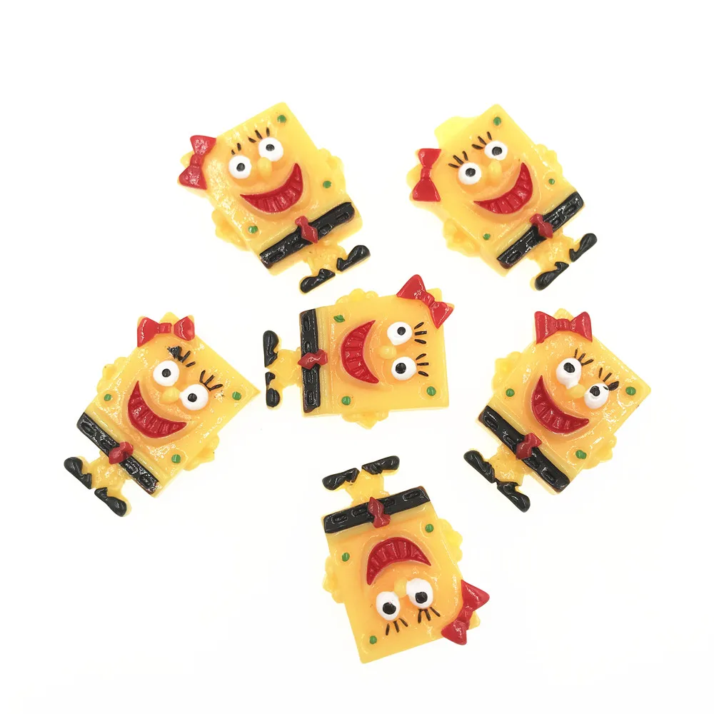 

10Pcs/lot Cartoon Flat Back Resin Cabochon Kawaii Flatback Resin Cabochons DIY Phone Decoration Hair Bow Center Scrapbooking