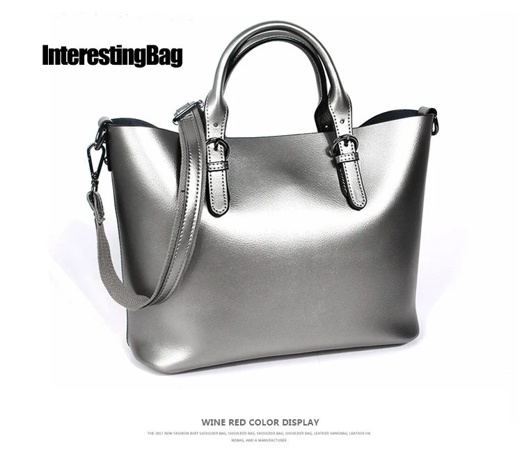 

Bag For Women 2019,Genuine Leather Shoulder Bag,Crossbody Bag Luxury Handbags Women Bags Designer Luster Leisure Messenger Bags