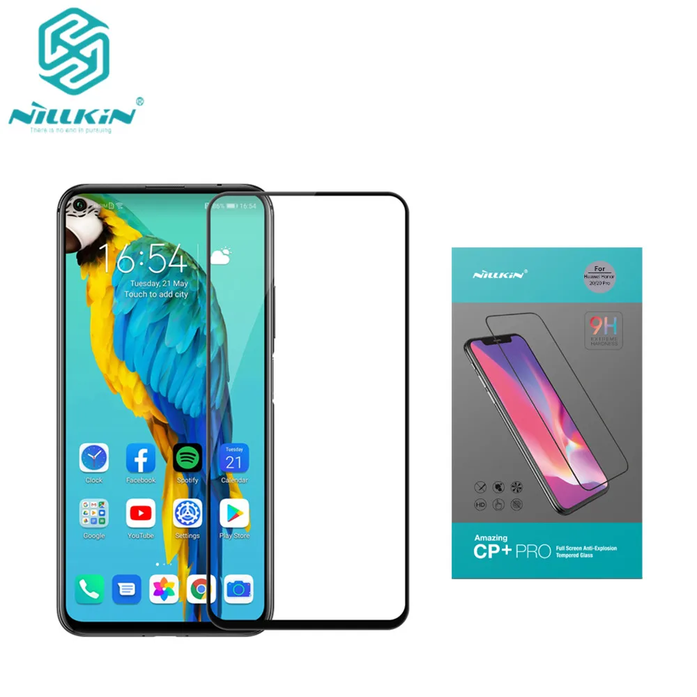 

Huawei honor 20 CP+ PRO Full Cover Tempered Glass 9H 2.5D Curved Screen Protector NILLKIN Amazing Nanometer film honor 20 Pro