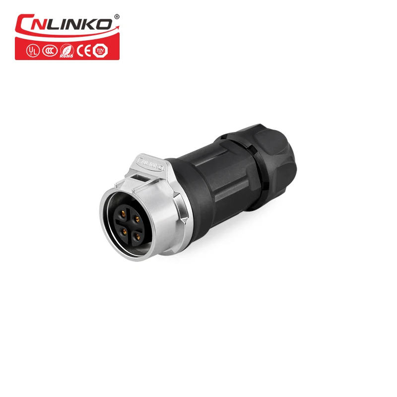 CNLINKO 10A припой тип сборки IP67 Push Pull авиационный водонепроницаемый промышленный 4