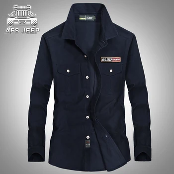 

Autumn Model New 2018 Men Shirt British Style Long Sleeve Male camisa social masculina 100% Cotton Casual Businss Loose Size 5XL