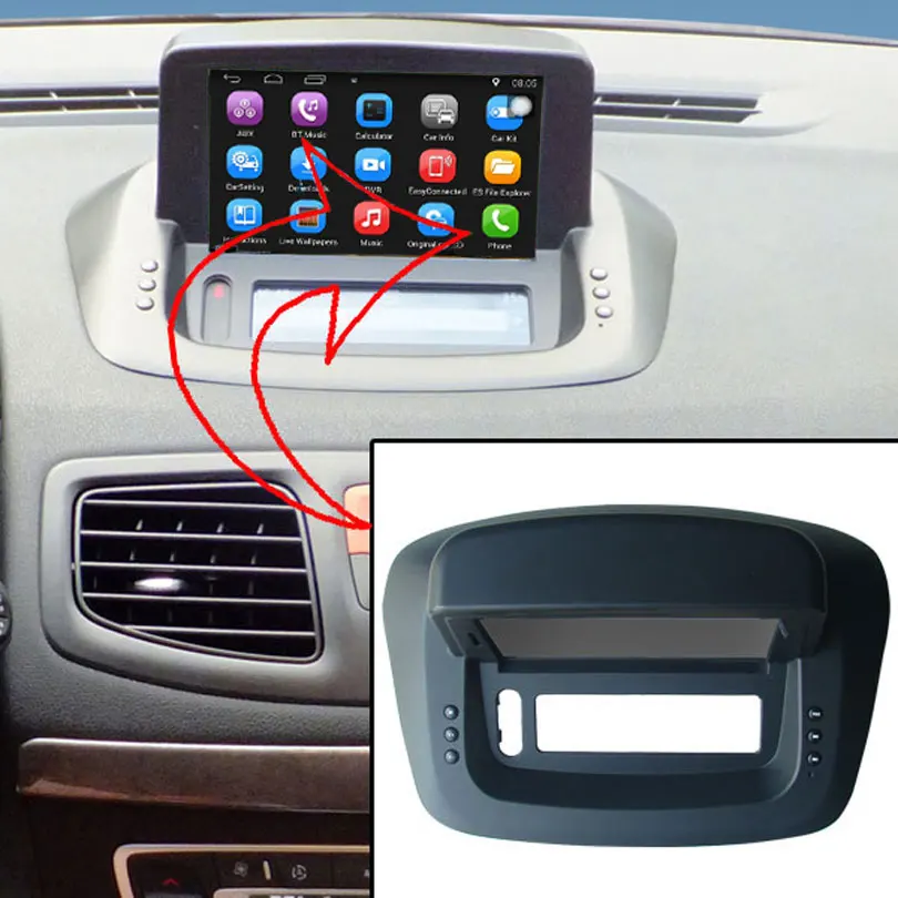 Cheap Car GPS Navigation for Renault Fluence Capacitance Touch Screen+USB Player+Car DVR+Android mobile phone and host interaction 4