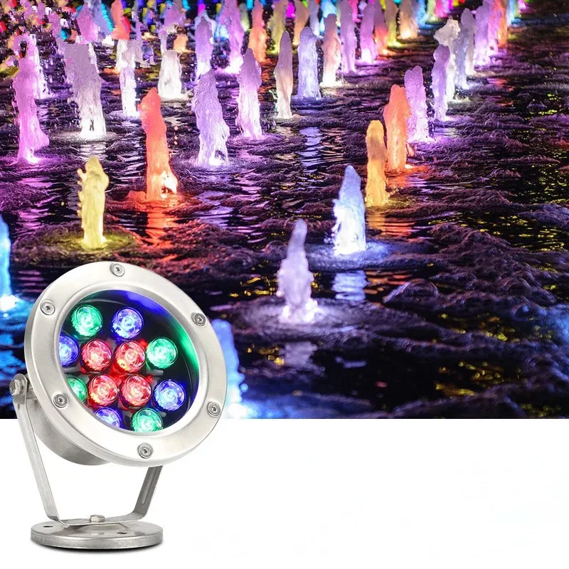 HAWBOIRRY Низкая напряжение 12 светодиодный LED красочные подводные фонари бассейны пруд рыбы каменная горка-фонтанчик пейзаж огни