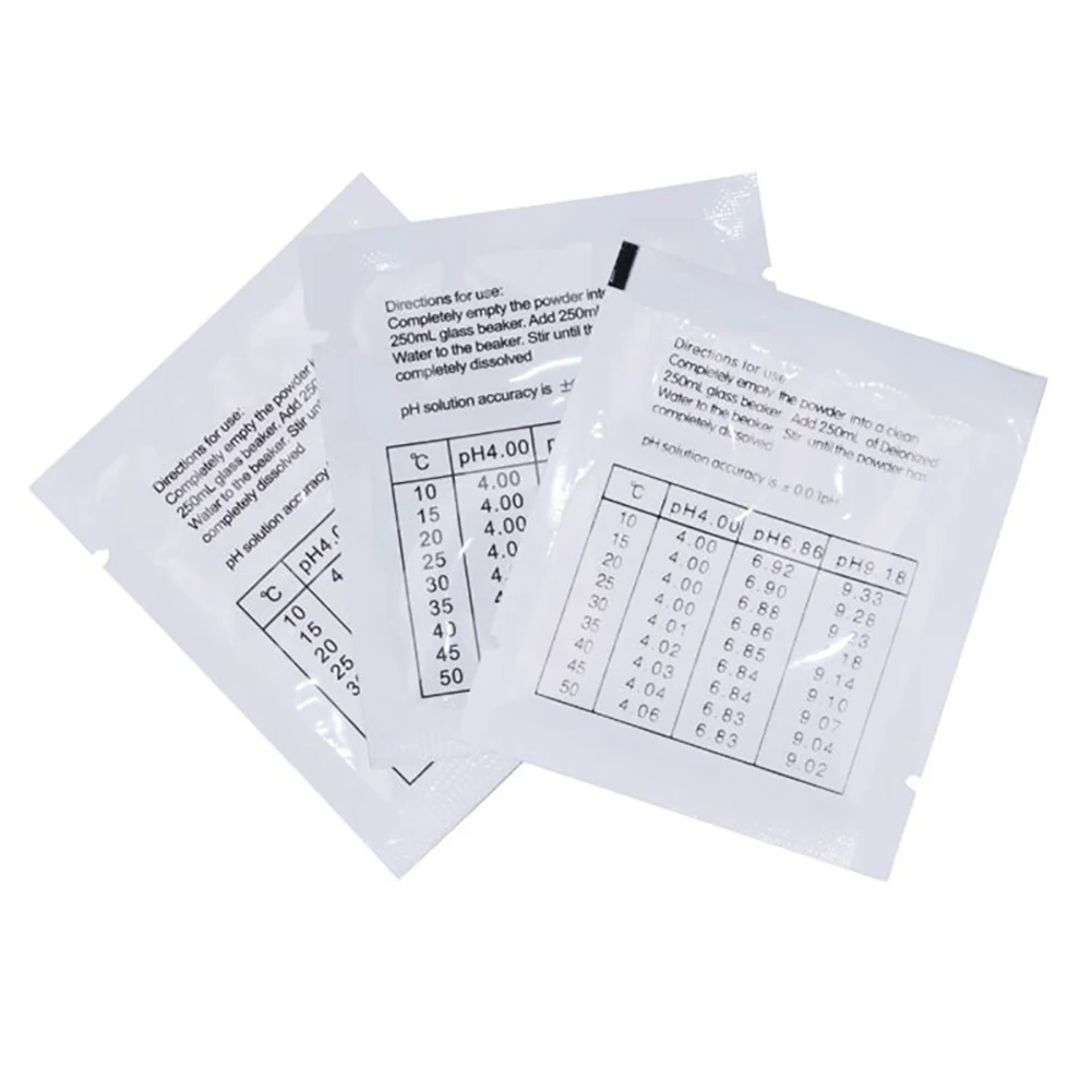 15pcs/lot 4.01 6.86 9.18 PH Meter Calibration Point PH Buffer Powder Measure Calibration Solution For Test Meter