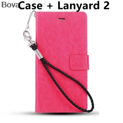 Note 4 держатель для карт чехол для samsung Galaxy Note 4 N9100 N910F чехол для телефона из искусственной кожи кошелек флип-чехол Сумки - Цвет: Rose Lanyard 2