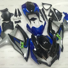 GSXR 750 2008-2010 K8 мотоцикл обтекатель GSX-R750 09 10 обтекатели GSXR 750 08 10 синий серебристый, черный кузов