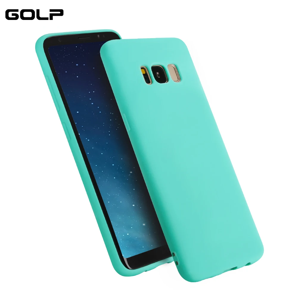 

for Samsung Galaxy S8 case, GOLP Slim Phone Solid Color Back cover , Ultra thin matte soft TPU case for Samsung S8 plus covers