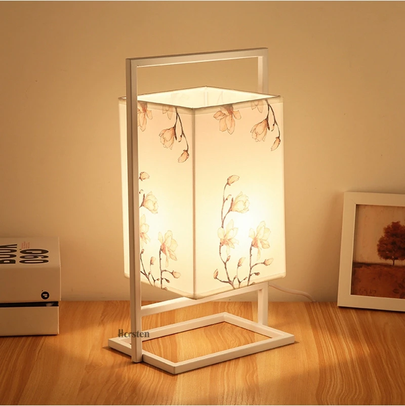 Nordic Modern Simple Fabric Iron Table Lamp E27 Table Lights Bedside Lamps For Bedroom Living Room Study Home Lighting (8)