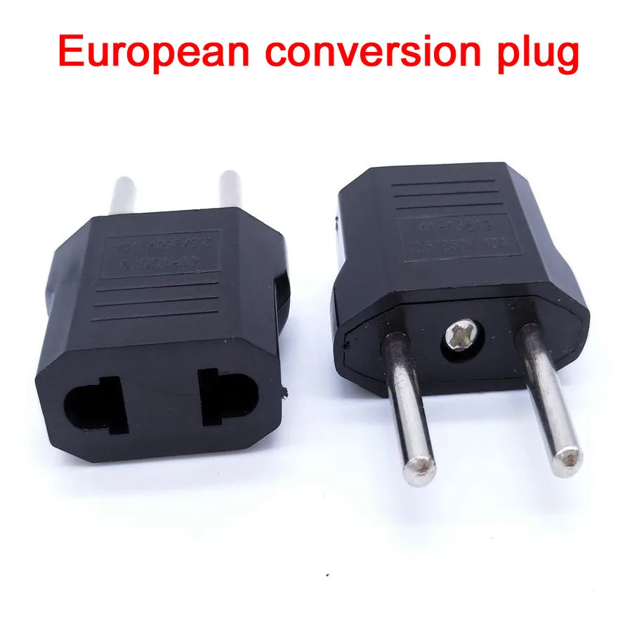 

Adapter: European conversion plug CN US To EU Plug 2 Round Socket Converter Travel Electrical Power Adapter