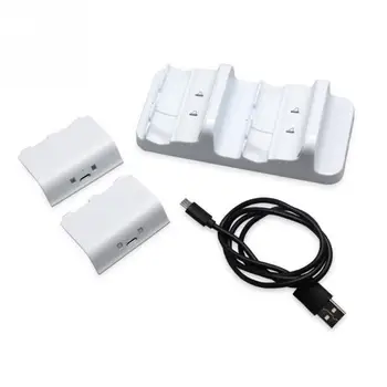 

Dual Charging Base Controllers Portable Charger with Battery Packs For Xbox One Game Accessories USB Stand Charging Dock