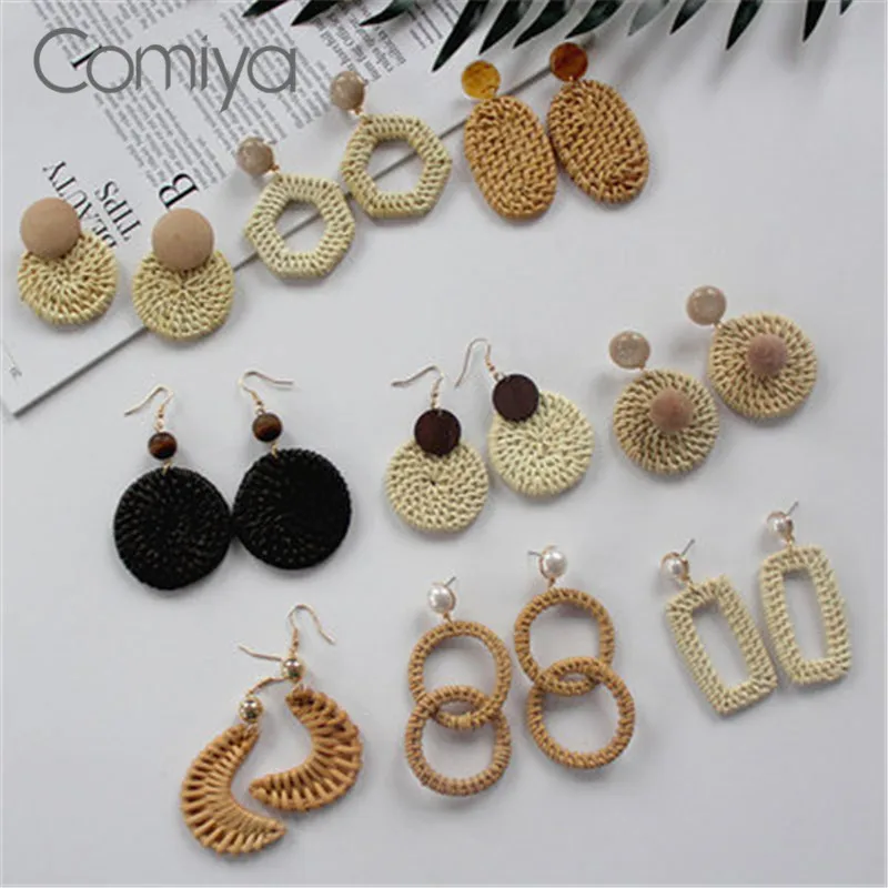 

Comiya Fashion Earrings For Women Handmade Brading Accessories Zinc Alloy Ethnic Long Dangle Earring Aliexpress Oorbellen