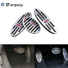 Footrest For MINI Cooper F60 Countryman Accessories Clubman F54 R55 S One R50 R53 R60 R61 F55 F56 Pedal Sticker For MINI R56 R60 car trunk folding organizer cargo container box for mini cooper s jcw countryman clubman f55 f56 f60 r55 r56 r60 r61 car styling