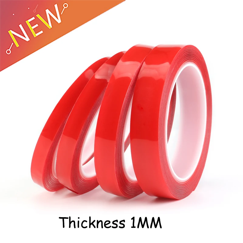 

1 Roll 3 m Double Sided Adhesive Tape High Strength Acrylic Transparent No Traces Sticker for Car Fixed Phone Tablet LCD Screen
