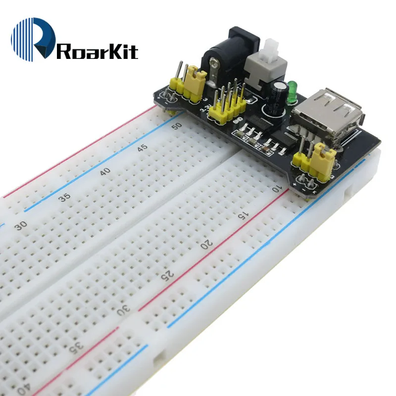 3,3 В/5 В MB102 макетная плата модуль питания+ MB-102 830 точек прототип хлебная плата для arduino комплект+ 65 перемычек