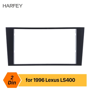 

Harfey Double Din Car Stereo Radio Fascia Panel Trim Kit for 1996 Lexus LS400 Audio Fitting Adaptor Panel Plate Frame No gap