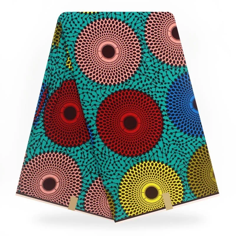 Новое поступление хлопок африканская ткань настоящий воск Африканский настоящий голландский воск гарантированный настоящий воск для платьев - Цвет: as picture
