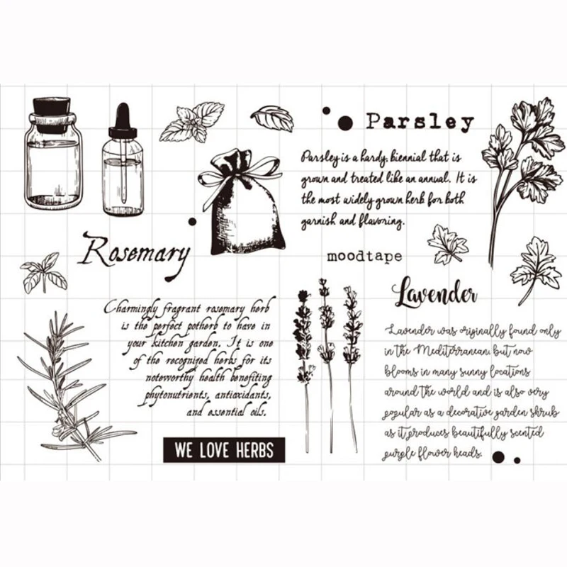 

ZFPARTY Plant Transparent Clear Silicone Stamp/Seal for DIY scrapbooking/photo album Decorative card making